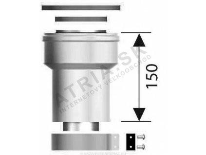 Adaptér Ariston na 80/125 dymovod