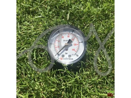 Valbrass Manometer 50mm 1/4 " 0-10 bar zadný