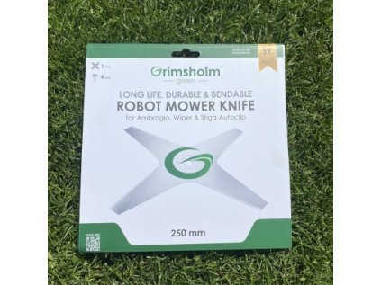 Grimsholm Náhradný 25cm nôž pre robotické kosačky Wiper C,K,KS, Stiga Autoclip a Ambrogio L30-85