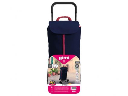 Vozík nákupný GIMI Twin Blue 56l 169326