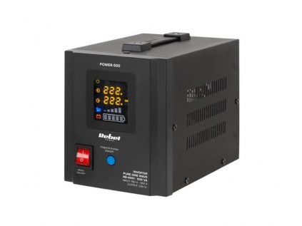 Zdroj záložný REBEL POWER-500 12V 230V 500VA 300W Black