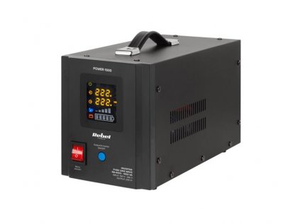 Zdroj záložný REBEL POWER-1000 12V 230V 1000VA 700W Black