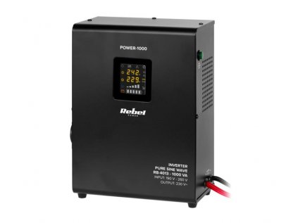 Zdroj záložný REBEL POWER-1000 12V 230V 1000VA 700W Black nástenný