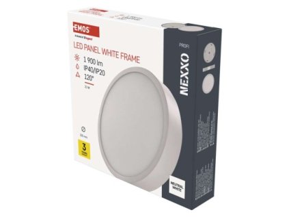 LED povrchové svietidlo NEXXO, okrúhle, biele, 21W, neutrálna biela