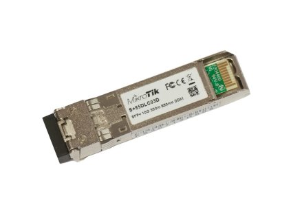 MikroTik SFP+ optický modul S+85DLC03D, MM, 300m, 10G, 850nm