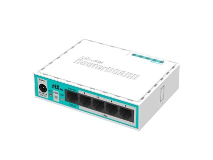 MikroTik RouterBOARD RB750r2, hEX lite, 5x 10/100 LAN port, ROS L4, 64 MB SDRAM