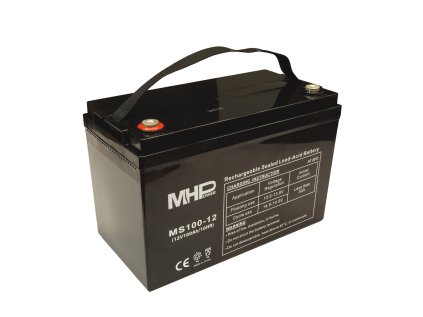 MHPower MS100-12 olověný akumulátor AGM 12V/100Ah, Terminál T3 - M8