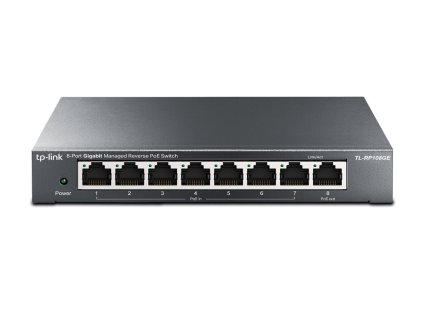 TP-Link TL-RP108GE Reverzní Gigabitový PoE switch, 8 portů