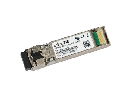 MikroTik XS+31LC10D optický modul SFP/SFP+/SFP28, SM, 10km, 1/10/25G, 1310nm