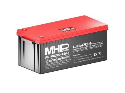 MHPower MS200-12(L) Lithium baterie LiFePO4 12V/200Ah, Terminál LC5 - M8