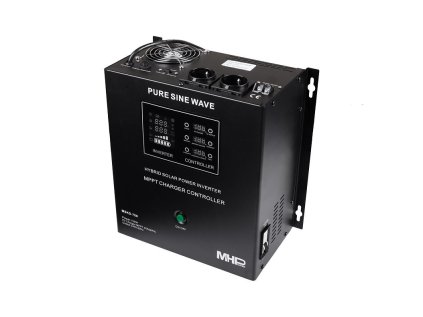 Záložní zdroj MHPower MSKD-1200-12, UPS, 1200W, čistý sinus, 12V, solární regulátor MPPT