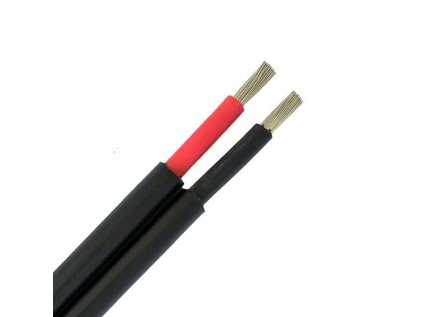 Solární kabel MHPower PV1-F 2x 4mm2, 1kV, černý, dvojitý, 100m balení