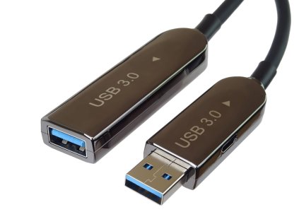 PremiumCord USB3.0 + 2.0 prodlužovací optický AOC kabel A/Male - A/Female 30m