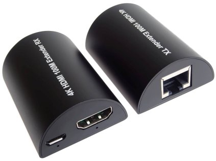 PremiumCord 4K HDMI extender na 100m přes jeden kabel Cat5e/Cat6