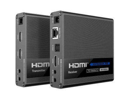 PremiumCord HDMI 2.0 extender Ultra HD 4kx2k@60Hz na 70m zapojení do kaskády