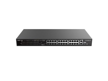 Reyee RG-ES126S-LP V2 24-Port 10/100 Mbps - 2 Gigabitové Porty, PoE Switch, montáž do racku