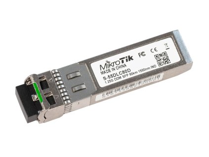 MikroTik SFP optický modul S-55DLC80D, SM, 80km, 1.25G, 1550nm, 2x LC