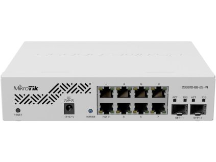 Switch Mikrotik CSS610-8G-2S+IN 8x GLan, 2x SFP+, 1x PoE In