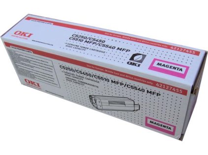 Toner OKI 42127455 do C5x50/5500MFP (5 000 stránek), purpurový - poslední kus!!!