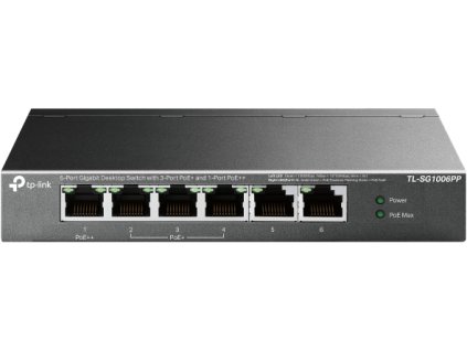 Switch TP-Link TL-SG1006PP 2x GLAN, 3x GLAN s PoE+, 1x GLAN s PoE++