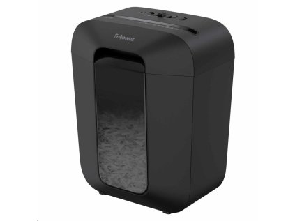 Skartovač Fellowes LX 45 P-4, Cross cut 4x37mm, 8 listov, 17l, Credit Card, čierny