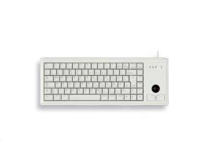 Klávesnica Cherry G84-4400LUBEU-0, KEY, USB, světlá, trackball, US