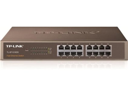 Switch TP-Link TL-SF1016DS 16x Lan, 13" rack/kov