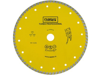 Diamantový kotúč Narex TURBO PROFESSIONAL 230 mm