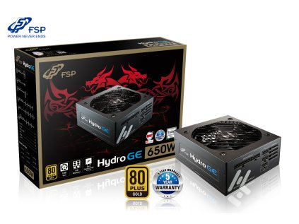 Zdroj Fortron HYDRO GE 650W 80PLUS GOLD, modulární