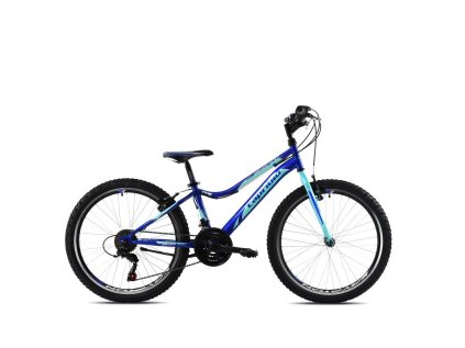 Detský bicykel Capriolo DIAVOLO DX 400 24"/13" modro/tyrkysové