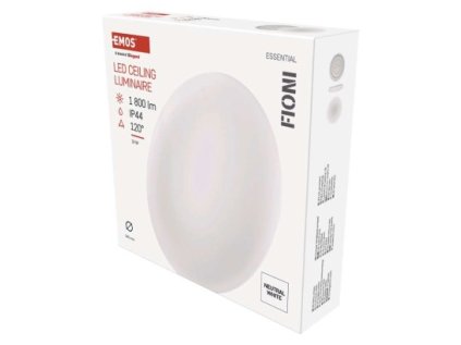 LED prisadené svietidlo FIONI, kruhové biele 18W,  IP44 neutrálna biela