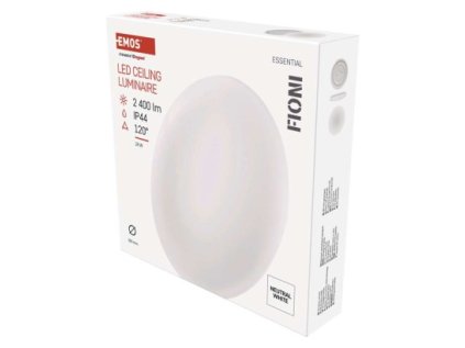 LED prisadené svietidlo FIONI, kruhové biele 24W, IP44, neutrálna biela