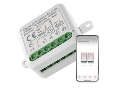 GoSmart spínací modul IP-2102SZ, ZigBee, 2-kanálový