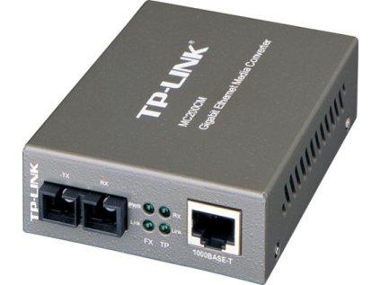 Prevodník TP-Link MC200CM Transceiver, 1000TX/1000FX MM, SC, 0,5 km - Verze 2 (9V)