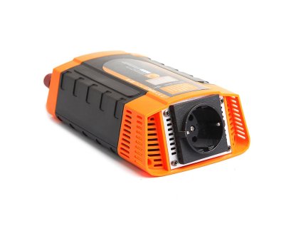 Měnič napětí Carspa PID400-12 12V/230V+USB 400W, modifikovaná sinus, digitální display, vhodný do auta (náhr. za PI400)