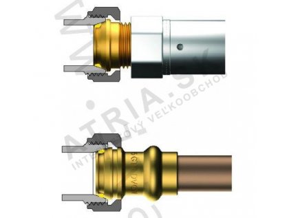 Připojovací šroubení plyn, TC 1" x 18 mm  IVAR.TC