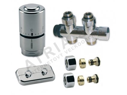 SADA kompaktná kúpeľňová OPTIMA - 1/2"xM24; ALPEX 16x2mm; priamy; inox  IVAR.KIT DV 10316