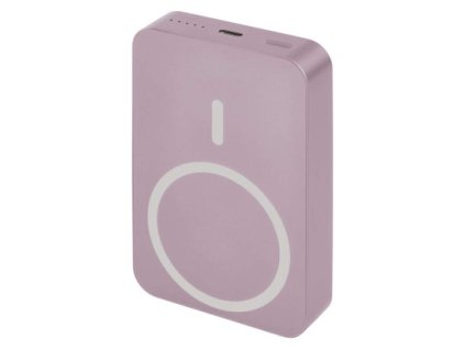 Power bank EMOS WI 1046, 10 000 mAh, 20 W+Wireless, lososová