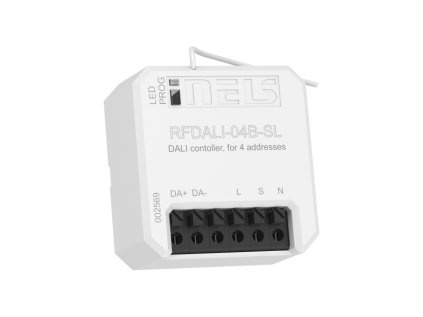 Riadiaci prvok DALI RFDALI-04B-SL, 4 adresy, 100-230 V AC (50Hz)