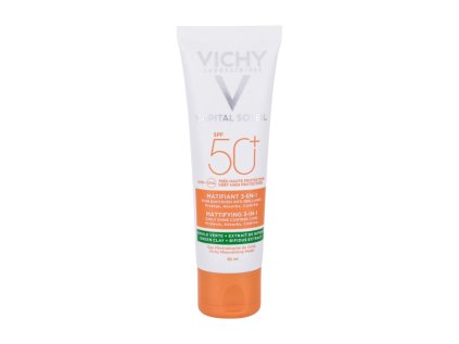 Vichy-Mattifying 3-in-1 (Opaľovací prípravok na tvár), 50 ml