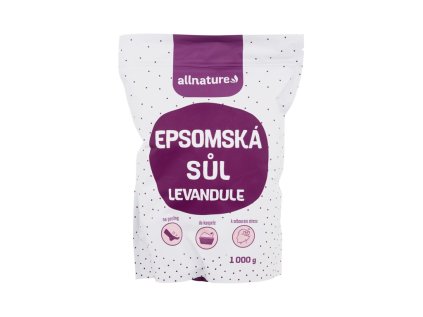 Allnature-Lavender (Kúpeľová soľ), 1000 g