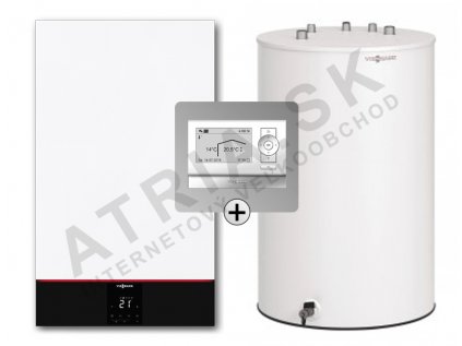 Viessmann Vitodens 100-W, 11 kW + 120 l zásobník + regulace