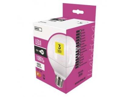 LED žiarovka Classic Globe 11,1W E27 neutrálna biela