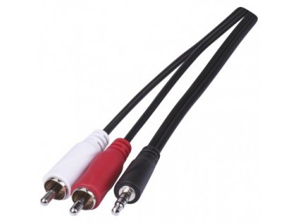 Kábel JACK 3,5mm stereo, vidlica - 2× CINCH vidlica 1,5m