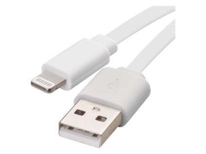 Nabíjací a dátový kábel USB-A 2.0 / Lightning MFi, 1 m, biely