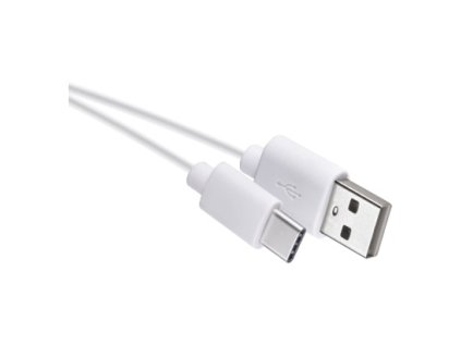 Nabíjací a dátový kábel USB-A 2.0 / USB-C 2.0, 0,2 m, biely