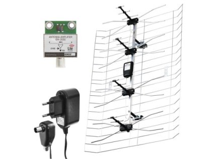 Anténa vonkajšia EM-030, 0–100 km, DVB-T2, DAB, filter LTE/4G
