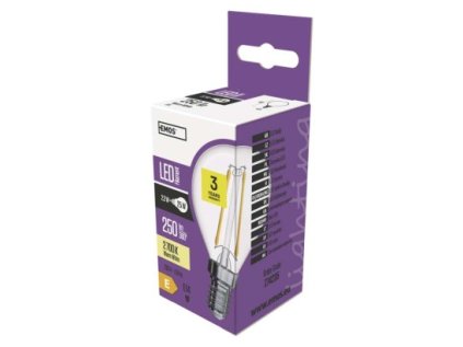 LED žiarovka Filament Mini Globe / E14 / 2,2 W (25 W) / 250 lm / teplá biela