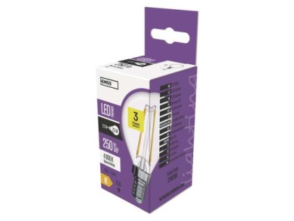 LED žiarovka Filament Mini Globe / E14 / 2,2 W (25 W) / 250 lm / neutrálna biela