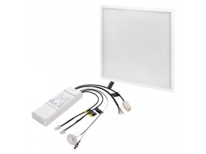 LED panel 60×60, štvorcový vstavaný biely, 40W neutr. b. UGR, Emergency